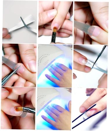 Ipetboom 1pc Nail Art Acrylic Fibernails Manicure Tools Fiberglass Nail Art Extension Nail Design Stickers Fiberglass for Nail Extension French Nail Sticker Nail Gel Extend White Artificial - Buy Online on GoSupps.com