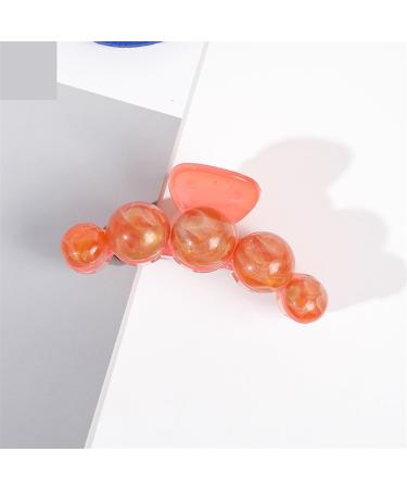 Fashion Claw Clip Large Size Hair Claw For Women Shark Clip Personalized Round Bead Barrette Hair Accessories 1Pcs (Color : A5)