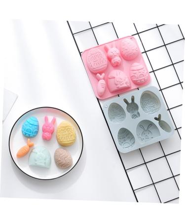DECHOUS 2pcs Rabbit Egg Mold Handmade Soap 3D Silica Gel Spring - Buy Online on GoSupps.com