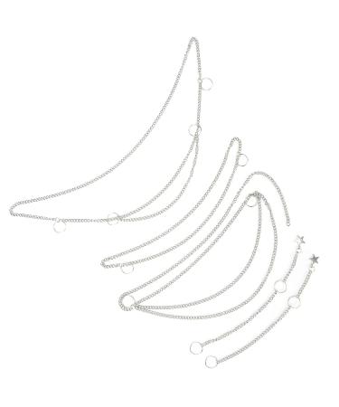 5PCS Hip Hop Punk Style Hair Braid Chain Rings | Hair Accessories for Women - Buy Online on GoSupps.com