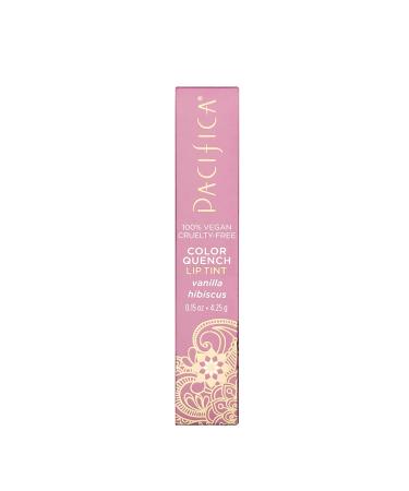 Pacifica Beauty Color Quench Tinted Lip Balm - Vanilla Hibiscus, Coconut Oil, Cocoa Seed Butter, Vitamin E - Moisturizer for Dry Cracked Skin - Mineral Oil and Beeswax Free - Vegan & Cruelty Free - 0.15 Ounce - Buy Online on GoSupps.com