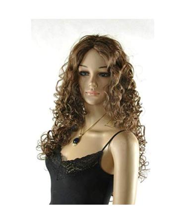 BGHJUE Light Brown Curly Wig for Women - 60cm Fluffy Multi-Wave Hair - Face-Framing Style - Buy Online on GoSupps.com