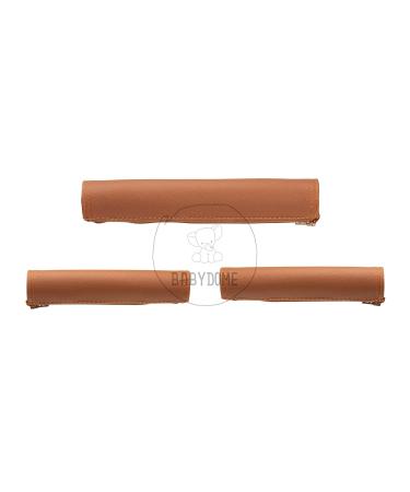 Babydomes Handlebar Covers for Bugaboo Fox 2.3 & Bee 6 | Handmade in Spain | High-Quality Synthetic Leather | Brown Color - Buy Online on GoSupps.com