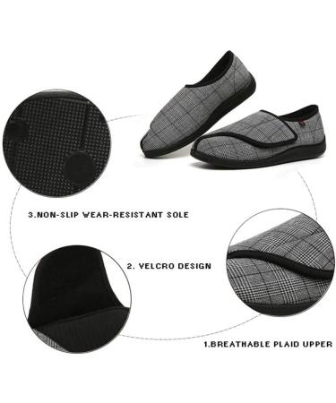 STABLLP Diabetic Shoes - Comfortable Orthopedic Sandals for Swollen Feet - Unisex Size 49 Grey - Buy Online on GoSupps.com