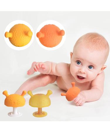 Silicone Mushroom Teether - Soothing Teething Toy for 0-6 Month Babies - Buy Online on GoSupps.com