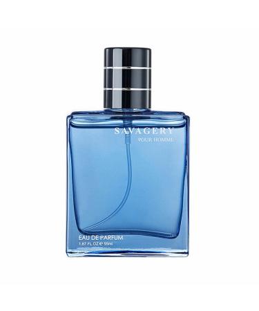 VEFSU Men's Perfume Is Natural Fresh Travel Classic Men's Perfume Lasting Fragrance Long Lasting Charm 55ml (Blue One Size) 1 Fl Oz (Pack of 1) Blue