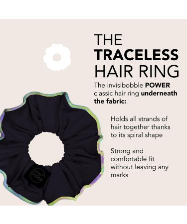 Invisibobble Sprunchie Spiral Hair Ring - Donut Run with Scissors - Athleisure Duo- Scrunchie Stylish Bracelet Strong Elastic Grip Coil | Gentle for Thick Hair With Night Reflective Trim - Buy Online on GoSupps.com