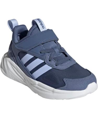 Buy adidas Unisex Kids' Ozelle Running Sneakers - Elastic Lace with Top Strap - 34 EU Crew Blue & White - Buy Online on GoSupps.com