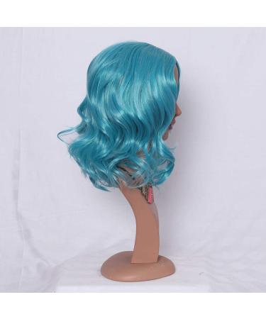 Buy Long Green Synthetic Wig for Women - Wavy Curly Cosplay Hair from 50s to 80s - International Shipping Available - Buy Online on GoSupps.com