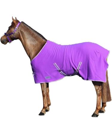 Shop Netproshop Basic Horse Sweat Rug - Fleece Quality Size 115-155 Purple Cross Surcingles - International Shipping Available - Buy Online on GoSupps.com