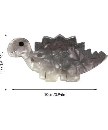Dinosaur Hair Clips For Girls | Cartoon Acrylic Hair Jaw Clamps - Fashionable Creative Acrylic Hair Accessories For Toddler Kids Children Daily Use Ankylosaurus - Buy Online on GoSupps.com