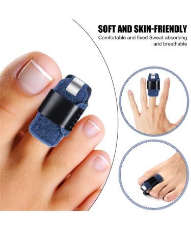 Toe Splint for Broken Toe - U-Shaped Toe Corrector Brace | Adjustable Support for Claw Toes (2 Pcs) - Men & Women - Buy Online on GoSupps.com