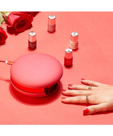 Le Mini Macaron DIY Deluxe Gel Manicure Kit | Gel Nail Polish Set with LED Dryer Lamp, 4 Mini Gel Polishes, Cuticle Stick, Nail File & Remover Wraps | Rouge & Moi - Buy Online on GoSupps.com