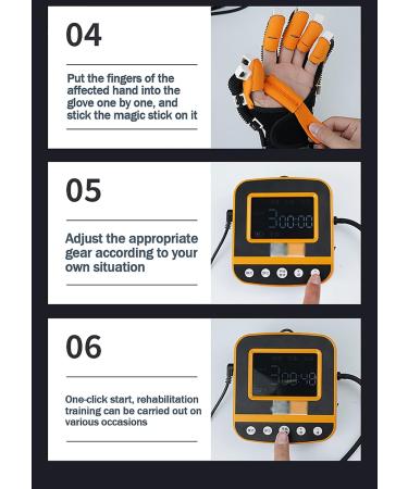 Exercise Five Fingers Exoskeleton Manual Training Soft Resting Hand Splint for Flexion Contracture Prevent Stiffness in Stroke Yellow One Size - Buy Online on GoSupps.com