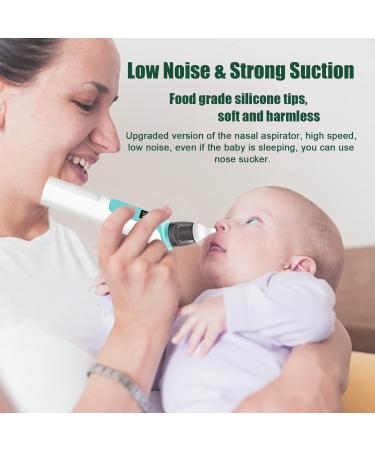 Electric Baby Nasal Aspirator with Rechargeable Nose Suction - 2 Nozzle Sizes, 6 Suction Levels - for Newborns and Toddlers - Buy Online on GoSupps.com