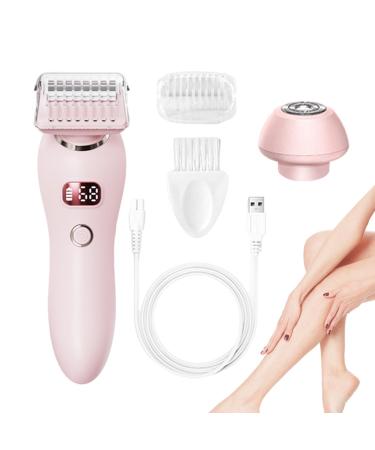 Epilator Hair Removal for Women Trimmer for Women Hair Remover for Ladies Trimmer Facial Shaver Waterproof Ladies Hair Trimmer Versatile Personal Groomer for Women and M Pink