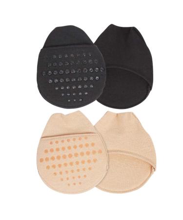 Ciieeo 2 Pair Forefoot Pad Mens Socks Half Liner Socks Metatarsal Cushion Sandalias High Heel Insole Toe Sponge Cushion Toe Covers Womens Tops Half Socks Silicone Miss High Heels