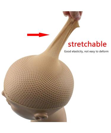 Jinlaili Wig Cap - Breathable Mesh Network for Unisex | Open End Elastic Wig Caps in 3 Skin Tones & Black | Perfect for Everyday & Carnival - Buy Online on GoSupps.com