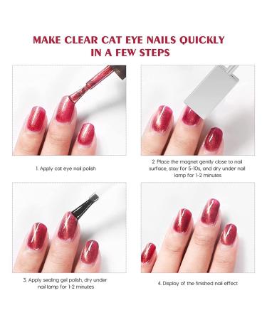 Nail Magnet Set - 2 Pieces | Double Magnetic Pencil for 3D Cat Eye Effect | Nail Art Magnet Sticks for Gel Manicure - Buy Online on GoSupps.com