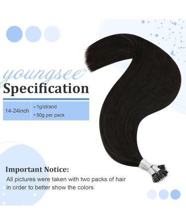 Youngsee Nano Ring Extensions - Real Brown Hair 45cm 1g Dark Brown Smooth 50g - Premium Nano Hair Extensions - Buy Online on GoSupps.com