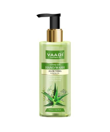 Buy Vaadi Herbals Velvety Soft Aloe Vera & Jojoba Oil Hand Wash - 250ml | Nourishing & Gentle Cleanser | International Shipping Available - Buy Online on GoSupps.com