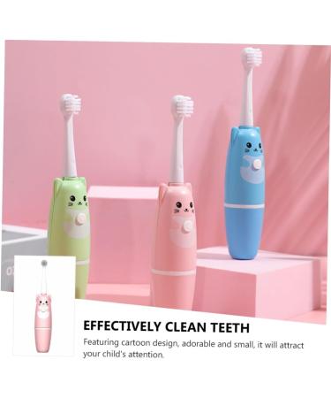 FRCOLOR 2 Pcs Kids Electric Toothbrush - Travel & Household Tooth Cleaning Brush Pink Baby USB Oral Care - Buy Online on GoSupps.com