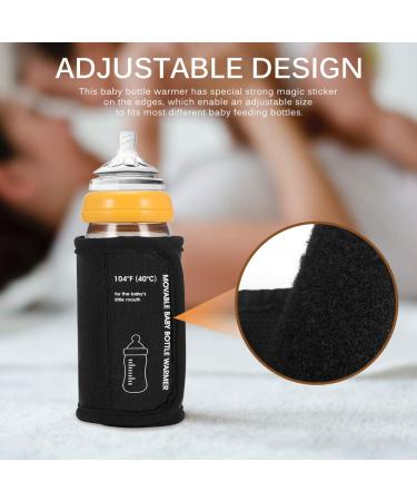 Onever Portable Travel Bottle Warmer - USB Car Baby Bottle Warmer for Breastmilk - Constant Temperature Feeding - Black - Buy Online on GoSupps.com