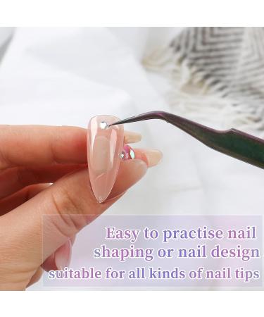 BQAN 2 Set Aurora Acrylic Nail Stand for Press On Nails Display | Includes 96 Pcs Reusable Adhesive Putty | Nail Holder for Painting, Training, and Display - Buy Online on GoSupps.com