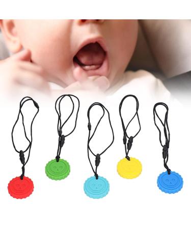 5PCS Silicone Baby Bite Toys - BPA & PVC Free Skull Pattern Teething Rings in 5 Colors | Safe Daily Use - Buy Online on GoSupps.com