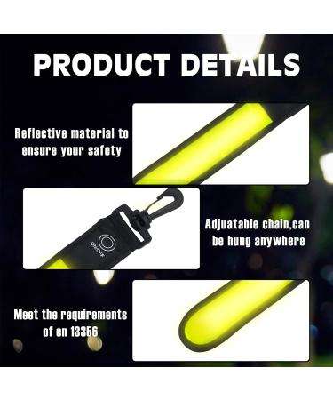 Sylanda LED Flashing Lights for School Bags | 4-Piece Waterproof Reflector Set | Safety Lights for Kids' Backpacks | Ideal for Hiking & Jogging - Yellow - Buy Online on GoSupps.com