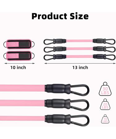 Ankle Resistance Bands Set with Cuffs Ankle Resistance Band for Leg Exercise Bands for Butt Lift Women Ankle Resistance Band for Leg Booty Workout Equipment for Kickbacks Hip Fitness Training - Buy Online on GoSupps.com