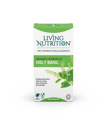Living Nutrition Organic Fermented Holy Basil Food Supplement