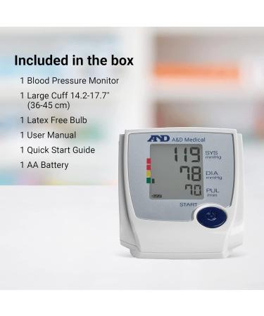 LifeSource UA-705VL Manual Inflation Upper Arm Blood Pressure Monitor with Large Cuff - Buy Online on GoSupps.com