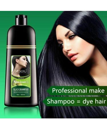 Buy Mokeru Organic Fast Hair Dye - Noni Plant Black Shampoo 500ml | 5-Minute Results | International Shipping - Buy Online on GoSupps.com