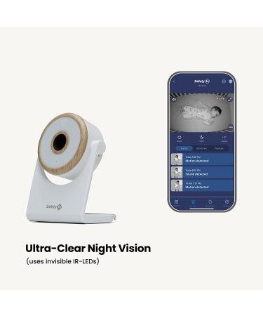 Safety 1st Connected WiFi Baby Monitor | 1080p HD Camera | Motion & Sound Notifications | Encrypted Livestream | Advanced Night Vision | iOS & Android Compatible - Buy Online on GoSupps.com