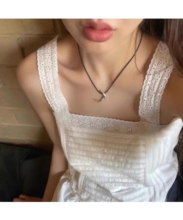 Oralgo's Elegant Moon Necklace - Adjustable Cordal Jewelry for Women & Girls - Stylish Accessory - Buy Online on GoSupps.com