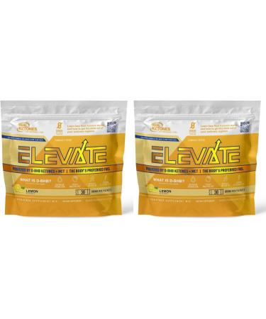 Real Ketones Prime D - Exogenous Keto D BHB + MCT + Electrolytes Drink Mix Supplement Powder, 60 Packets, Lemon Twist, for Rapid Ketosis (60 Servings)