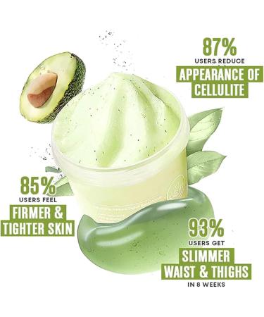 Squalane Reduce Celluli Body Scrub Organic Avocado Body Scrub Exfoliating Scrub for Dull Skin Smooth & Tight Body Scrub for Body Deeply Cleaning - Buy Online on GoSupps.com