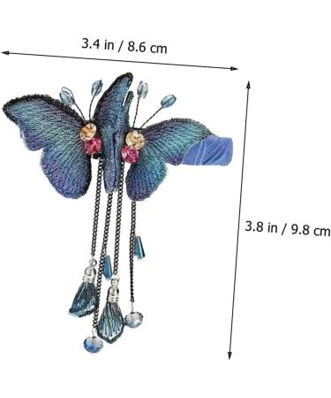 Angoily Butterfly Spring Hair Clip Barrettes Claw Clips for Girls Ladies Hair Accessories Hair Claws Girls Hair Accessories Girls Hair Clips Rhinestones of Hairpin - Buy Online on GoSupps.com