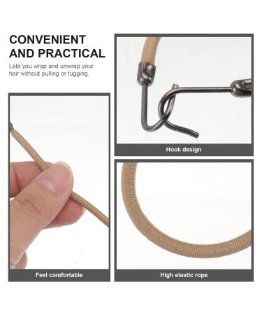 Frcolor 20pcs Ponytail Hook Elastic Bands & Hair Clips - Hair Styling Essentials in Apricot - Buy Online on GoSupps.com