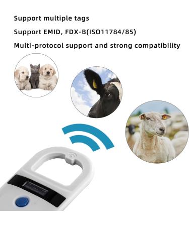 NetumScan W90A Pet Scanner Reader | Portable Chip Tag | EMID & FDX-B Support | Built-in Storage | Ideal for Pet & Farm Management - Buy Online on GoSupps.com