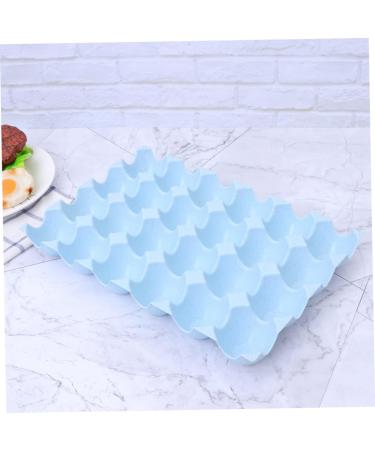 LABRIMP Box Egg Container Food Storage Organizer Recyclable Egg Bins Egg Tray Egg Holder Egg Rack Household Blue 29*19CM - Buy Online on GoSupps.com