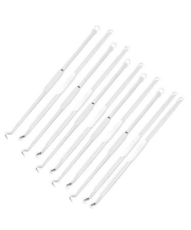 Ruilogod Metal Acne Zit Pimple Extractor Cleaner Remover pin Poke Tool 11pcs