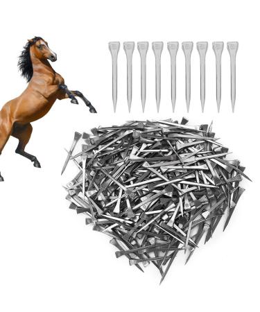 Nikou Horseshoe Nail - 250pcs E6 High Strength Steel Hoof Pin Safe Fixed Tool Accessory for Horses No Bending