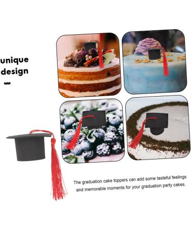 Abaodam 32 Pcs Cake Decoration Party Supplies Decorate Graduation Cap Graduation Cupcake Toppers Cupcake Decors Grad Cupcake Toppers Grad Party Cupcake Toppers Red Paper Graduate Mini Redx4pcs 5.50X5.50X3.50CMx4pcs - Buy Online on GoSupps.com