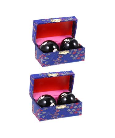 Healeeved 4 piece Massage globe Hand metal balls massage training balls roller balls from metal pregnancy ball training equipment meditation medicine ball old magnetic cloisonn aemille