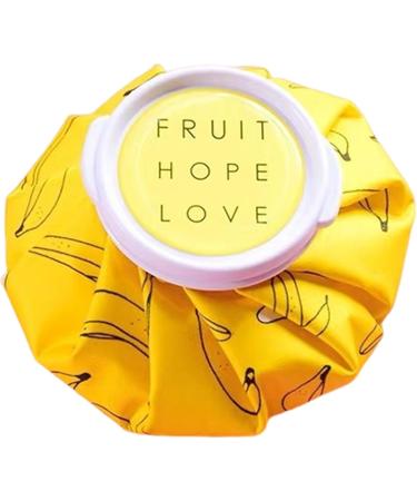 Shakven Ice Bags Reusable | Cute Hot Water Bag - Easy To Carry Leakproof Physical Hot Cold Packs for Injuries Ice Bag for Body Aches Yellow - Buy Online on GoSupps.com