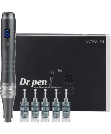 Dr. Pen Ultima M8 Microneedling Pen Professional Wireless Derma Auto Pen Kit for Face Body w/5pcs 16 Pins Cartridges