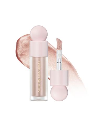 Liquid Highlighter Stick Multi-Use Contour Highlighter Stick Makeup for Face & Body  Moisturizing Waterproof Light Liquid Luminizer with Cushion Applicator  Natural Looking Face Highlighter Makeup(03 Rose gold)