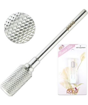 PANA Professional Large Dome Top Barrel Carbide Bit - 3/32 Shank Size (Medium Silver) - Buy Online on GoSupps.com
